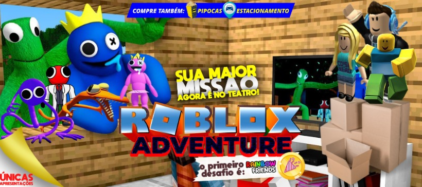 12/03 16h) Roblox Adventure - IngressoLive - Plataforma Online de Eventos