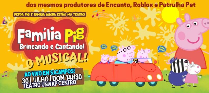 Peppa Pig chega aos teatros