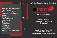 Colação de Grau Oficial UNICARIOCA 14 de Setembro - Domingo - 16 horas