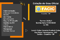 Colação de Grau FACIC 31 de Julho -Quinta - às 19H