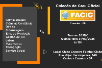 Colação de Grau FACIC 31 de Julho -Quinta - às 19H