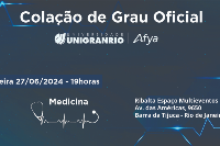 Colação de Grau - Medicina -Universidade Unigrario - Afya - Barra - 27 de Jun - Quinta - 19H