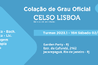 Colação de Grau CELSO LISBOA - 02 de SET - SAB - 16H