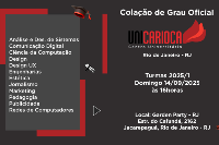 Colação de Grau Oficial UNICARIOCA 14 de Setembro - Domingo - 16 horas