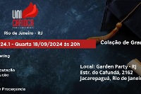 Colação de Grau UNICARIOCA -  18 de Setembro - Quarta - 20h