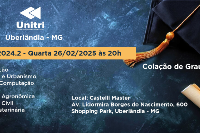 Colação de Grau Oficial UNITRI - Uberlândia - 26 de Fevereiro - Quarta - às 20H