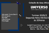 Colação de Grau Oficial UNIVERSO JUIZ de FORA 09 de Fevereiro - Segunda - 20 horas