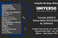 Colação de Grau Oficial UNIVERSO JUIZ de FORA 10 de Fevereiro - Terça - 20 horas