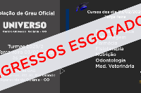 Colação de Grau Oficial - Universo Goiânia do dia 03 de Fevereiro - Terça às 20h