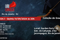 Colação de Grau UNICARIOCA -  19 de Setembro - Quinta - 20h