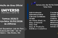 Colação de Grau Oficial UNIVERSO JUIZ de FORA 10 de Fevereiro - Terça - 20 horas