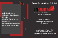 Colação de Grau Oficial UNICARIOCA 14 de Setembro - Domingo - 11 horas