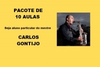 PACOTE DE 10 AULAS - Aula particular com o mestre CARLOS GONTIJO