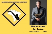 MASTER CLASS DE SAXOFONE com JON GORDON - 04/12/2021 - 16h