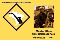 MASTER CLASS DE SAXOFONE com ERIK HEIMANN PAIS - 09/04/2022 - 10h