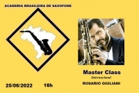 MASTER CLASS INTERNACIONAL DE SAXOFONE - ROSARIO GIULIANI - 25/06/2022 - sábado - 16h